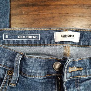 SONOMA girlfriend blue denim jeans Woman's size 6
